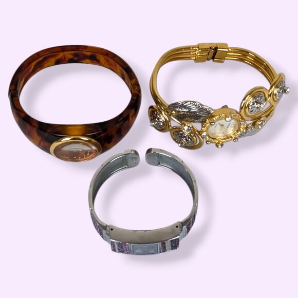 Set of 3 Vintage Fashion Watches - Ivana, Joan Rivers, Mingdu - As Is - Picture 2 of 6